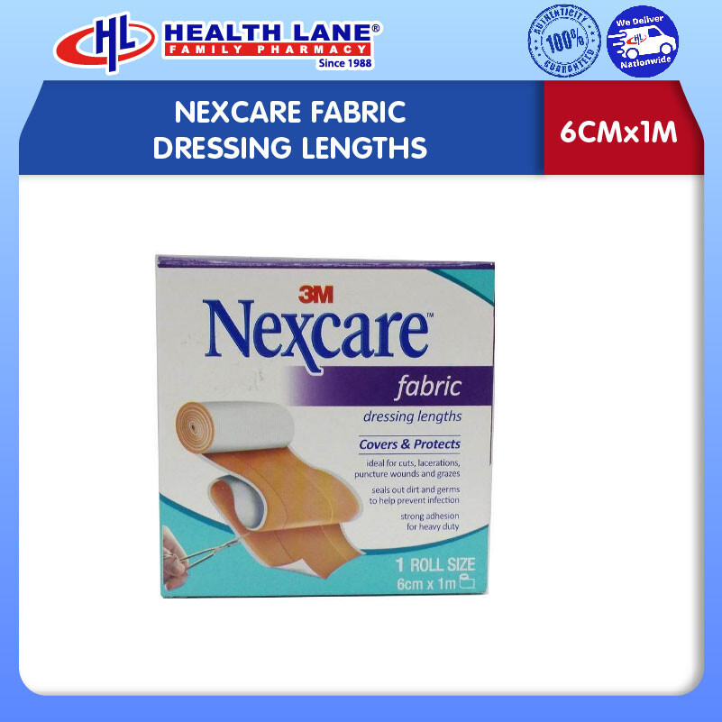 NEXCARE FABRIC DRESSING LENGTHS (6CMx1M)